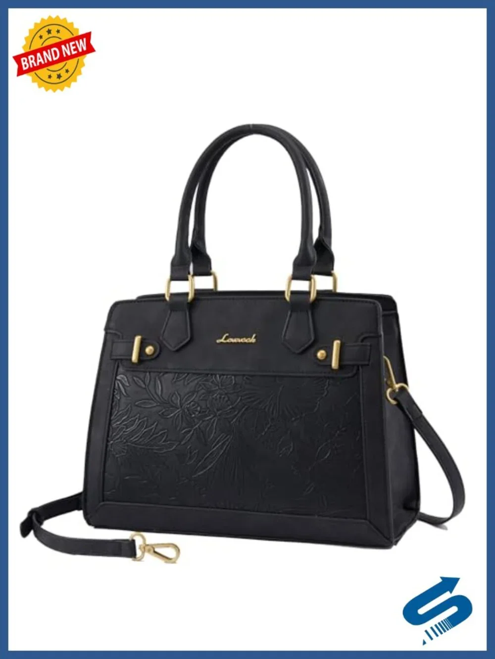 Women's PU Leather Tote Satchel Purse Shoulder Bag Top Handle Handbag